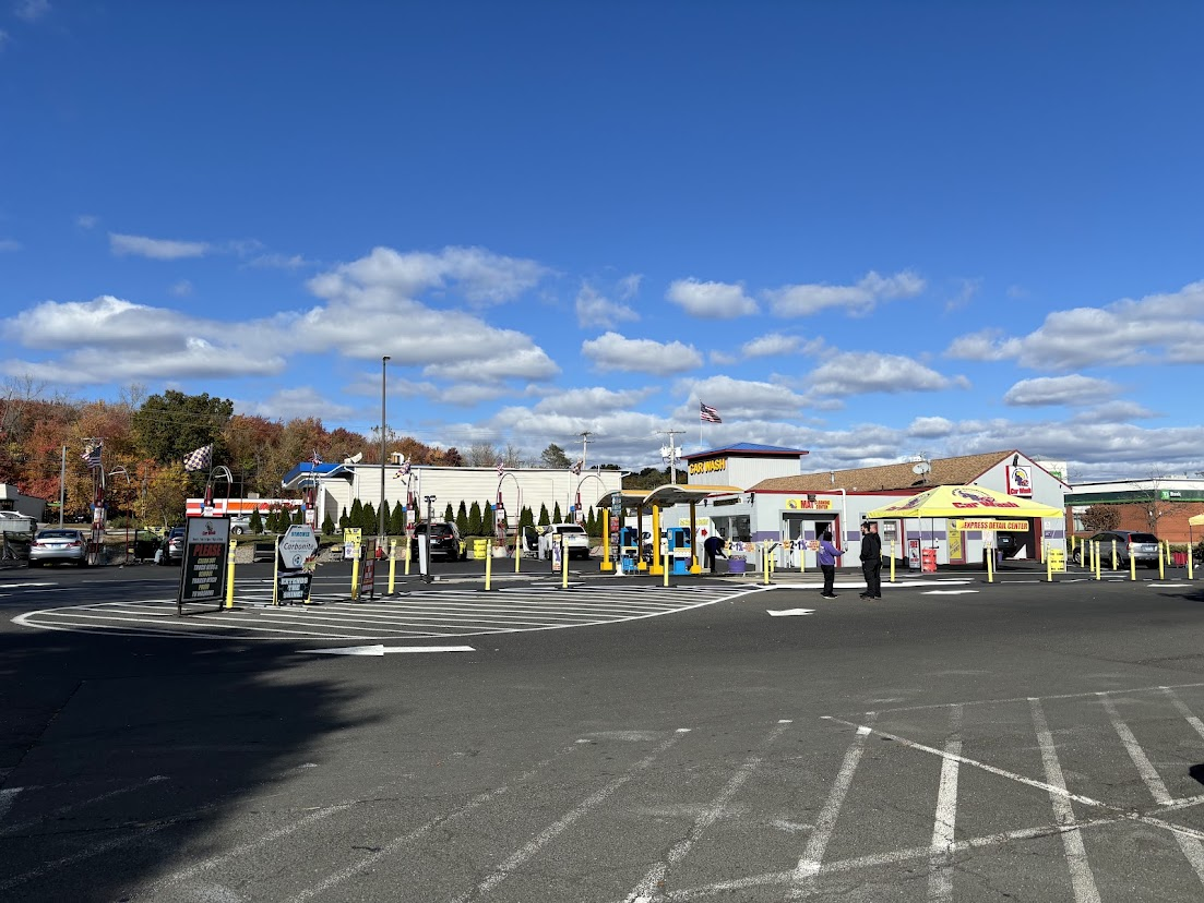 Supplied wide view of the transaction area